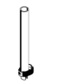 HAT MONITOR ARM COMPONENT E5 POLE EXTENSION BLACK