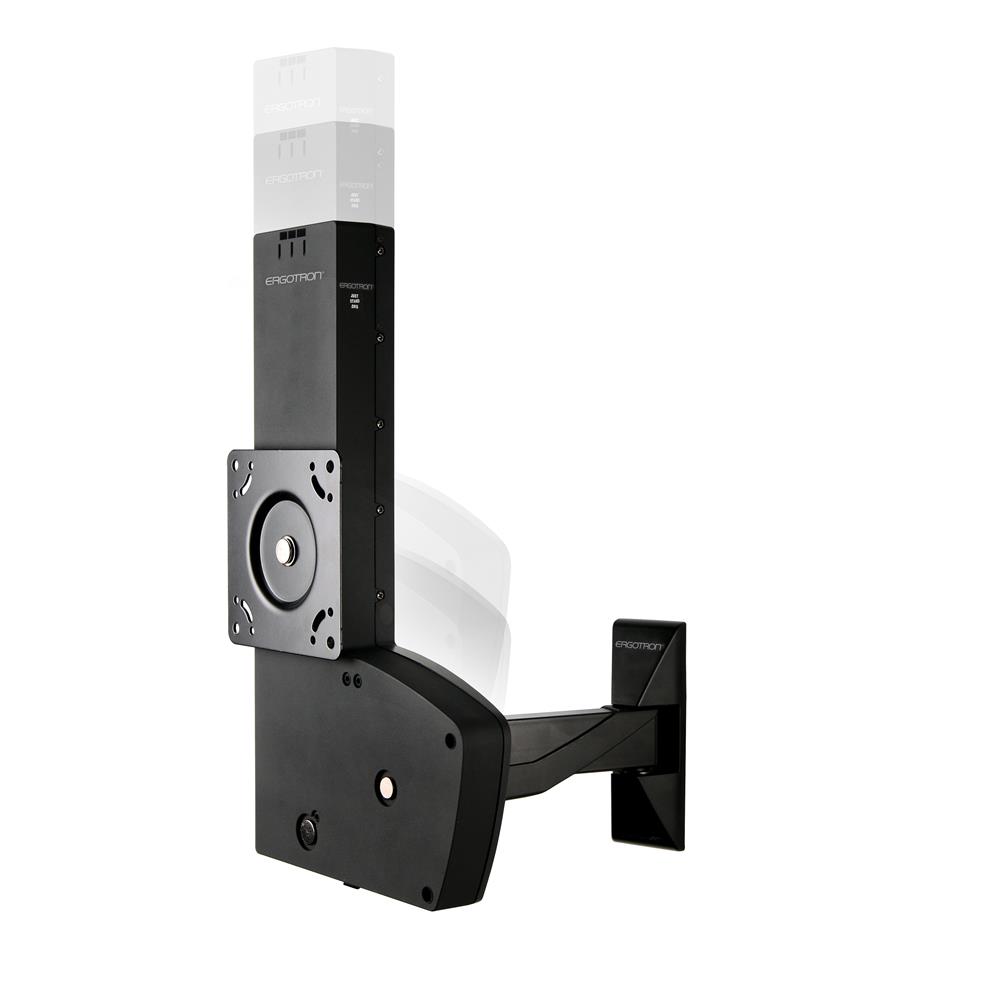 ERGOTRON GLIDE WALL MOUNT LD-X WITH ARM BLACK