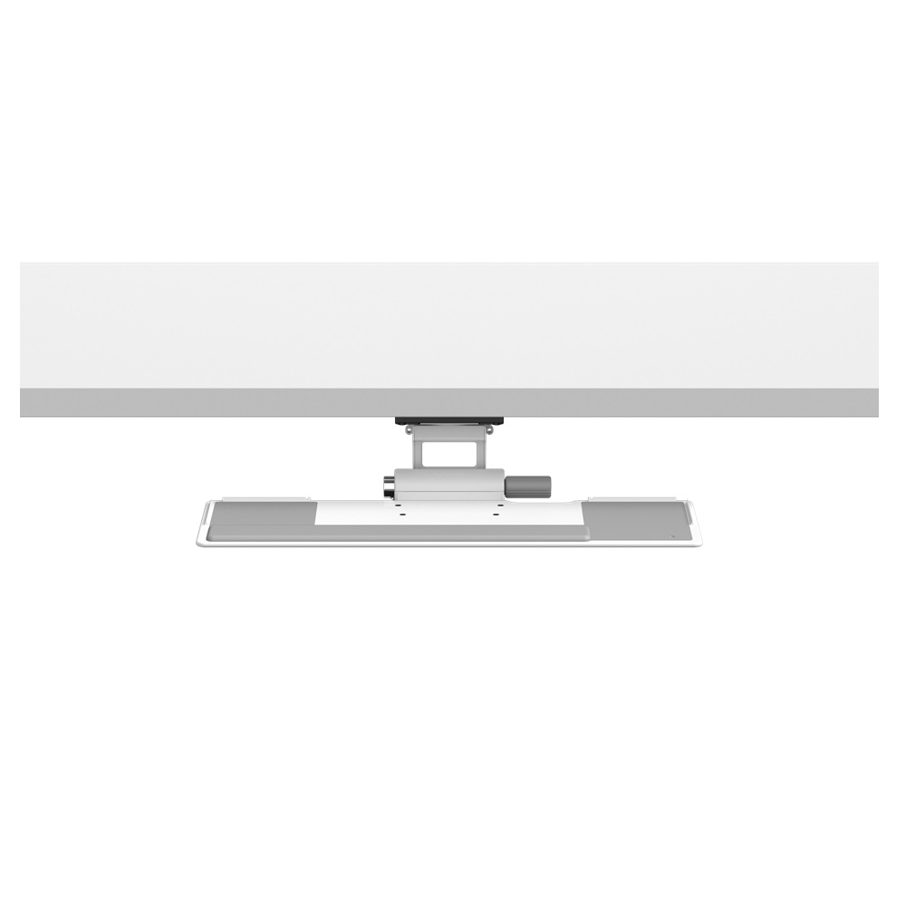 Humanscale Keyboard Tray System, 6F Mechanism for Height Adj Surfaces, Float Board with Slim Palm Support and 12.5" Track in White