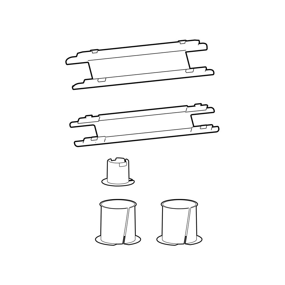 ERGOTRON UNIVERSAL PLASTICS REPL KIT LX PRO WHI