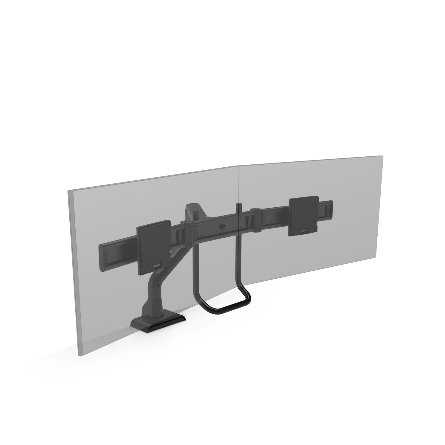 HAT MONITOR ARM E5 DUAL CROSSBAR DYNAMIC BLACK