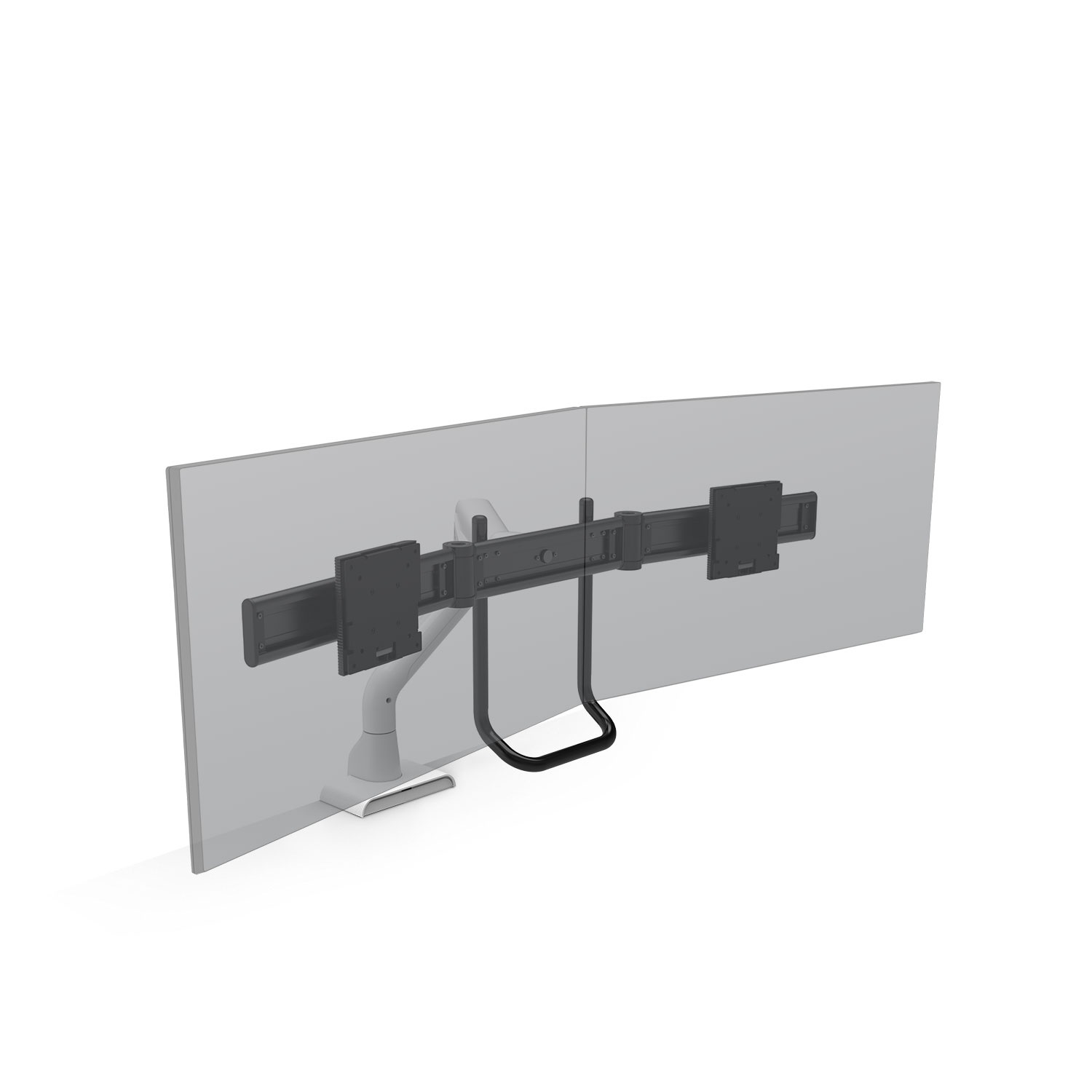 HAT MONITOR ARM E5 DUAL CROSSBAR DYNAMIC WHITE