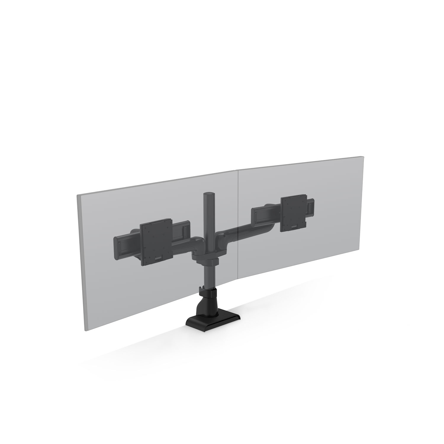 HAT MONITOR ARM E5 DUAL STATIC BLACK
