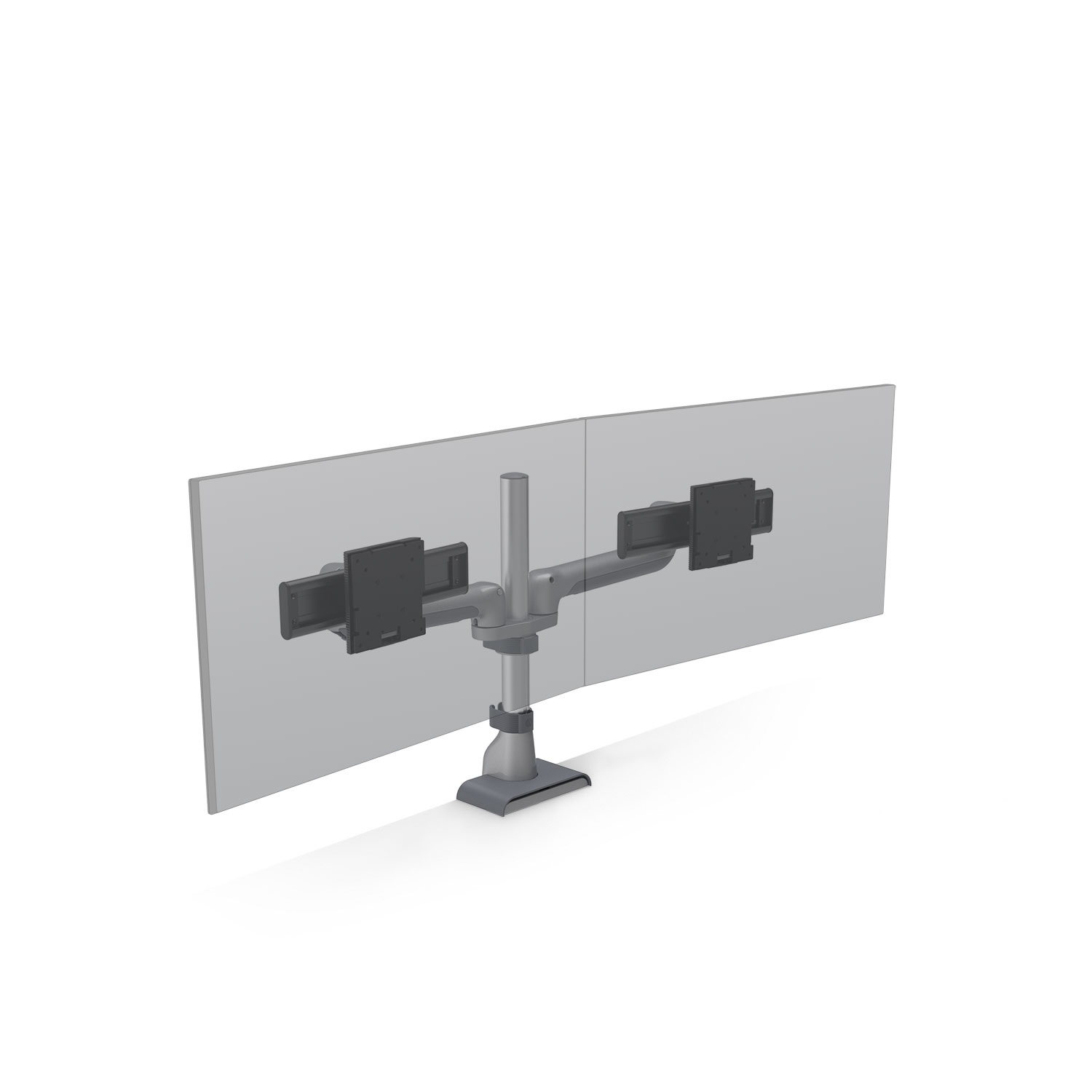 HAT MONITOR ARM E5 DUAL STATIC SILVER
