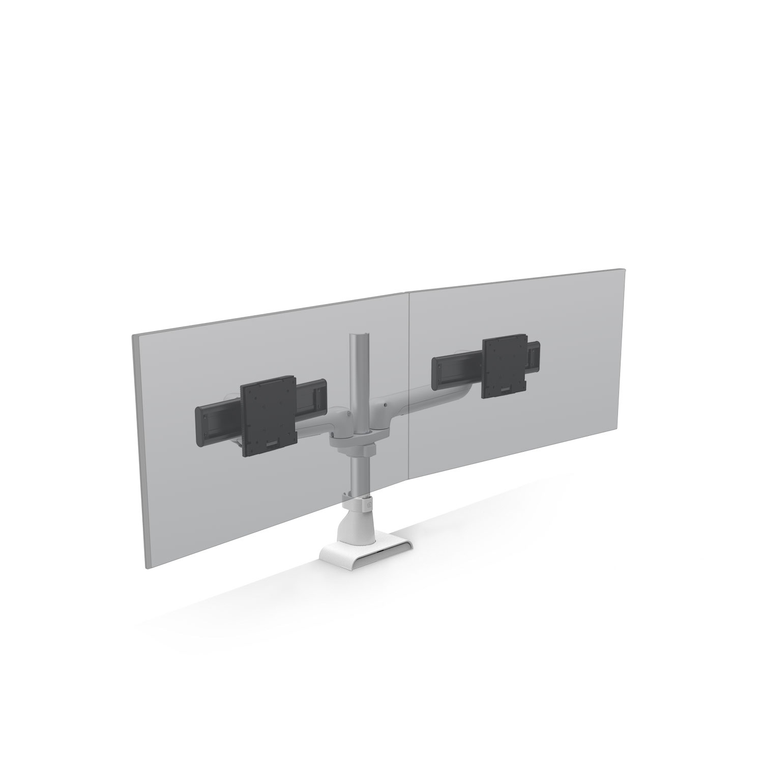 HAT MONITOR ARM E5 DUAL STATIC WHITE