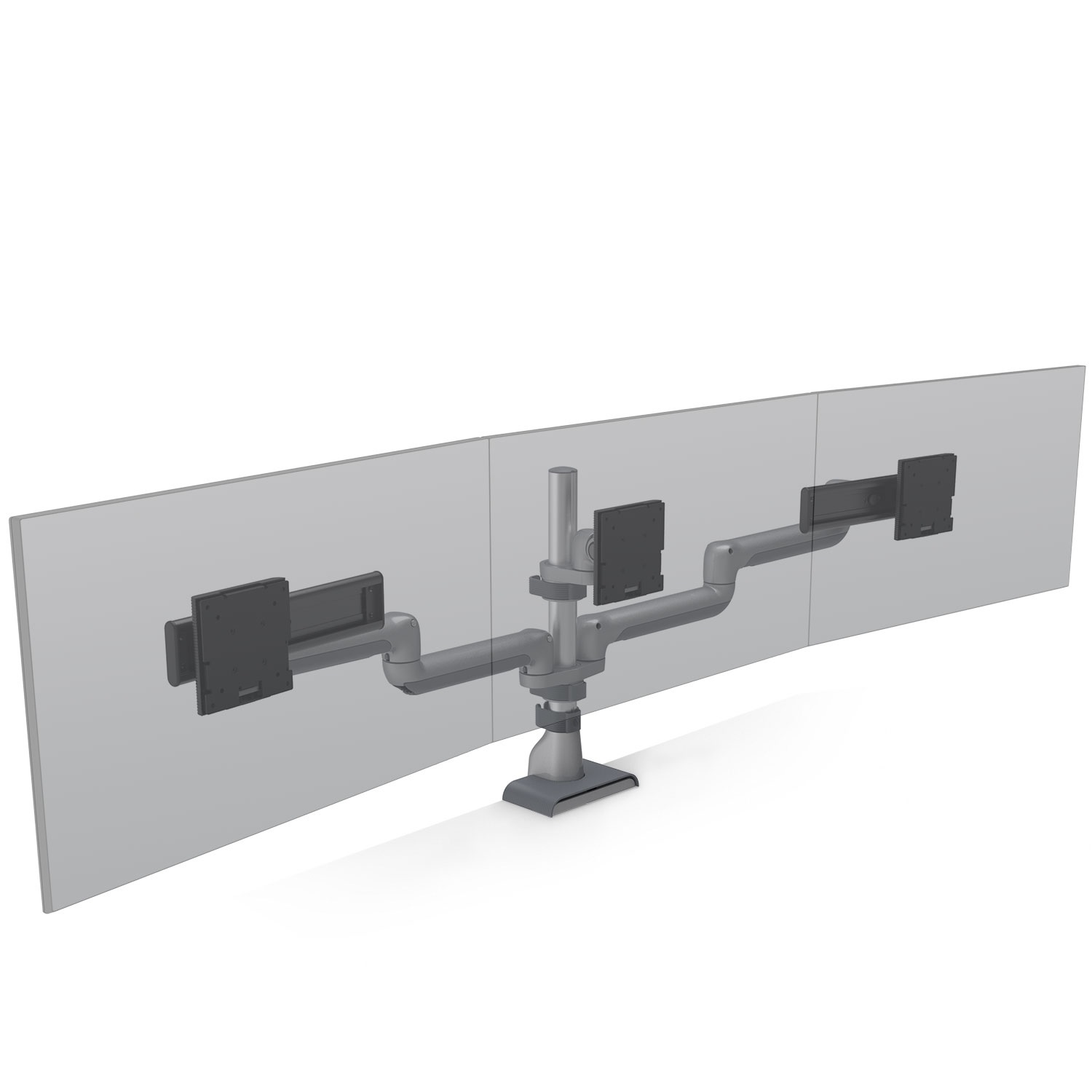 HAT MONITOR ARM E5 TRIPLE STATIC SILVER