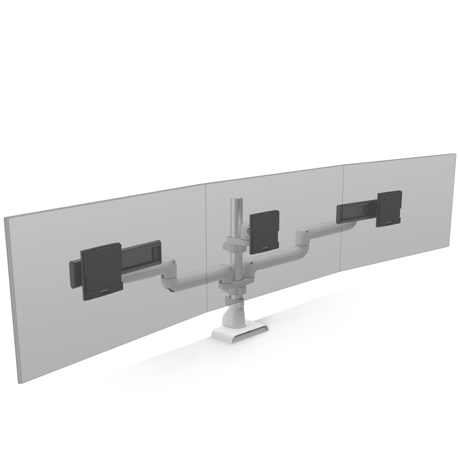 HAT MONITOR ARM E5 TRIPLE STATIC WHITE