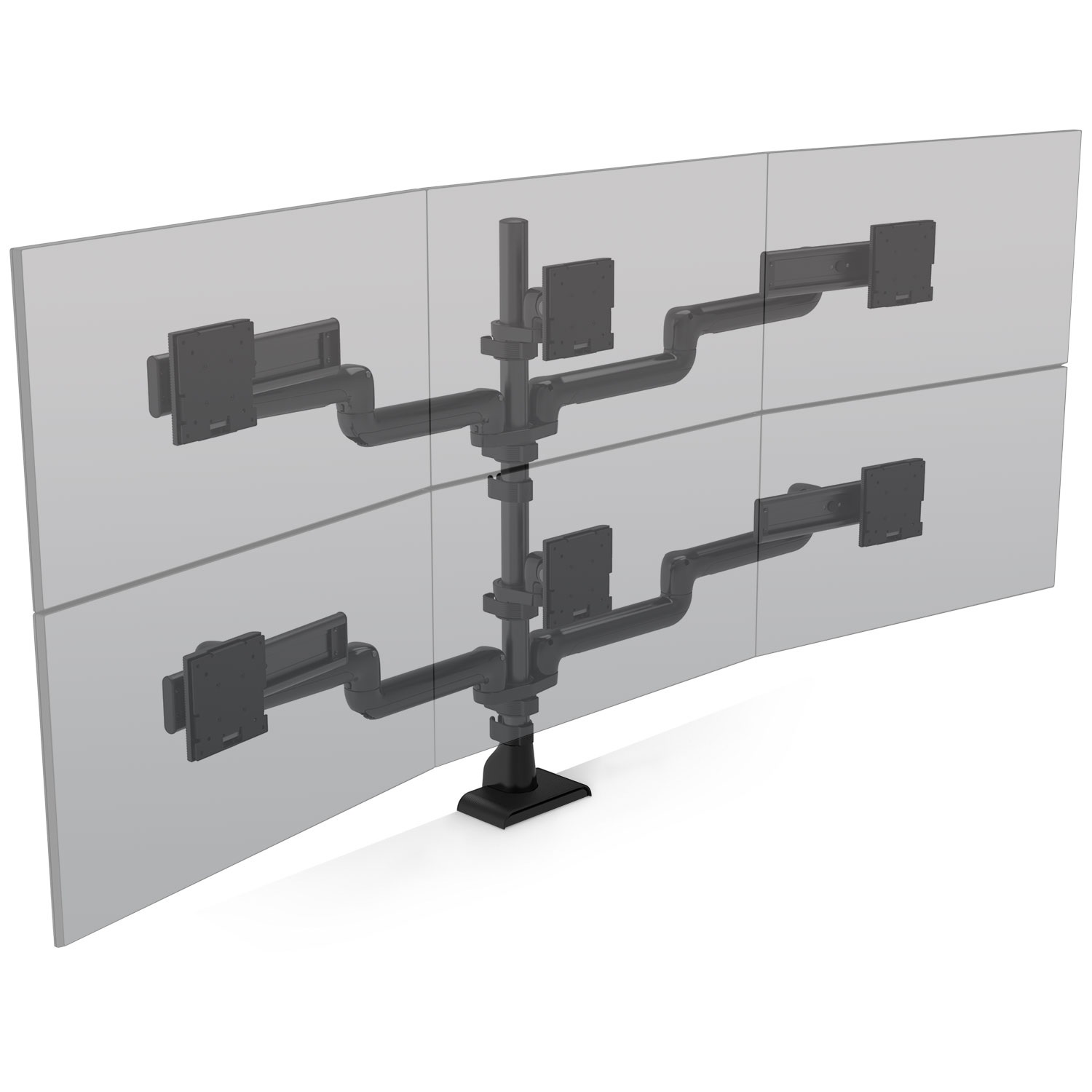 HAT MONITOR ARM E5 3OVER3 STATIC BLACK