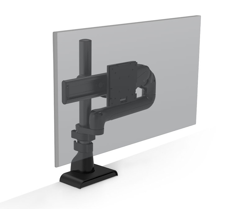 HAT MONITOR ARM E5 SINGLE DYNAMIC POLE BLACK