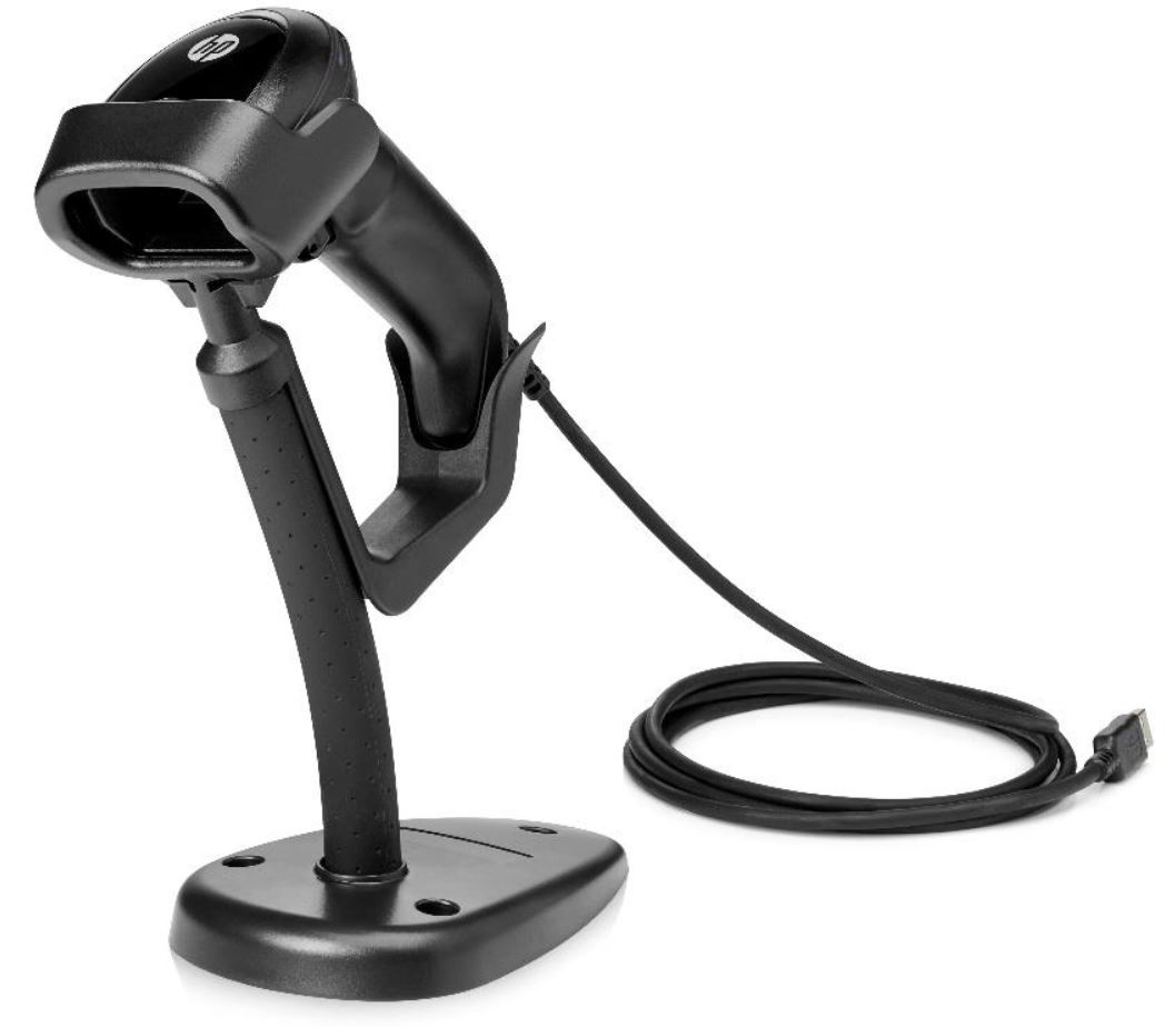 HP Hand Held 2D Barcode Scanner with USB Interface in Black
