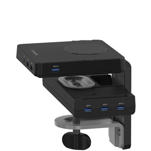 HUMANSCALE DOCK MCONNECT2 60W STEMLESS NO/CBL BLK