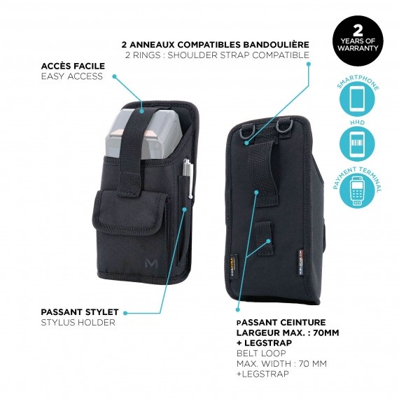 MOBILIS HOLSTER REFUGE - SIZE L + BELT + LEGSTRAP