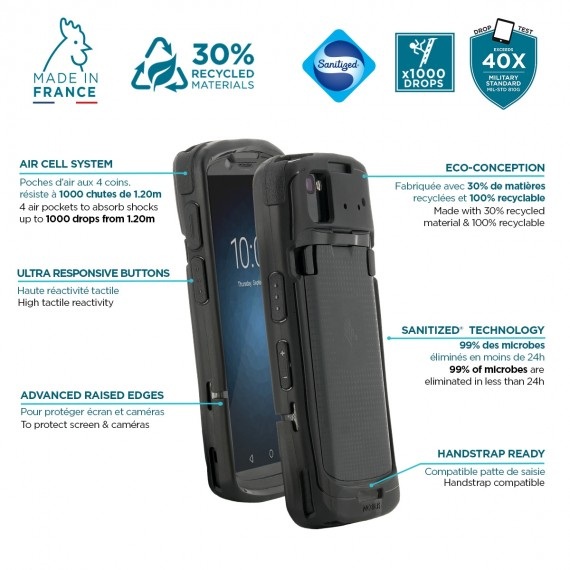 MOBILIS PROTECH CASE FOR ZEBRA TC53/TC58