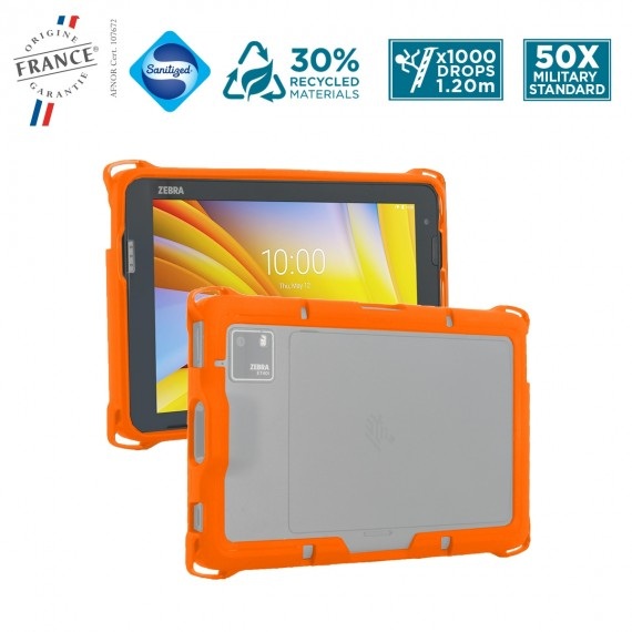 MOBILIS PROTECH CASE ORANGE - ZEBRA ET401 8IN 2D
