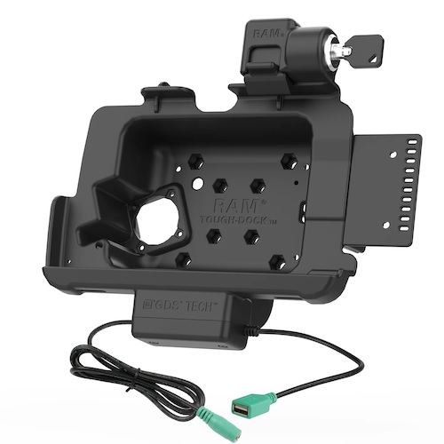 ZEBRA RAM CRADLE CHARGE/COMM SGL/USB ET40/45 8IN