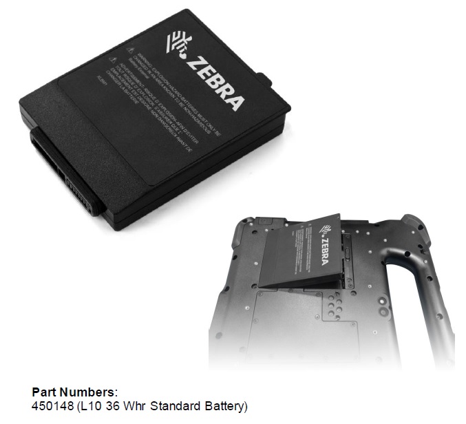 Zebra Battery Standard 36 Whr L10 - Lithium Ion