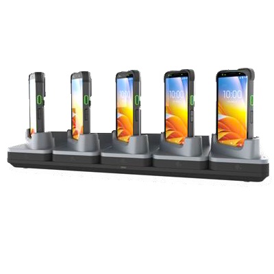 ZEBRA MULTIDOCK CHARGE 5-BAY TC501 W/BOOT