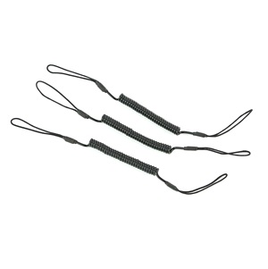 ZEBRA TETHER COILED BLK 3/PK FOR TC7X