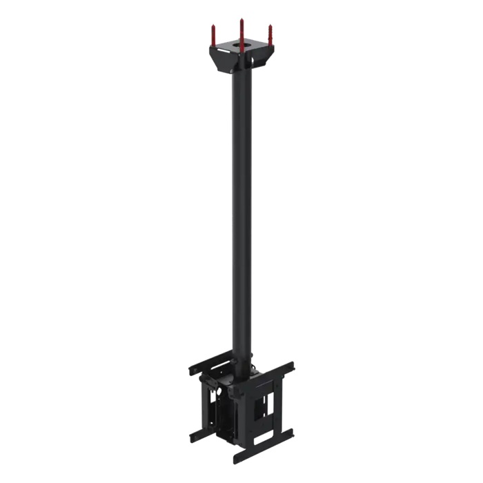 SPACEPOLE CEILING POLE BACK-TO-BACK BLK UP-TO-43IN
