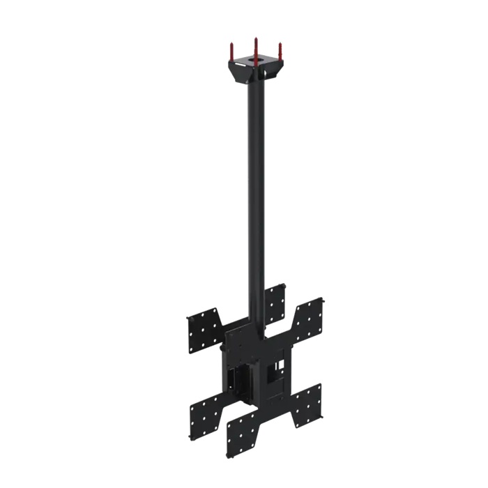 SPACEPOLE CEILING POLE BACK-TO-BACK BLK UP-TO-75IN