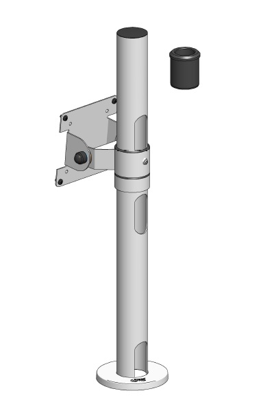 SPACEPOLE POLE 520MM WITH VESA BRACKET 2 INSERTS
