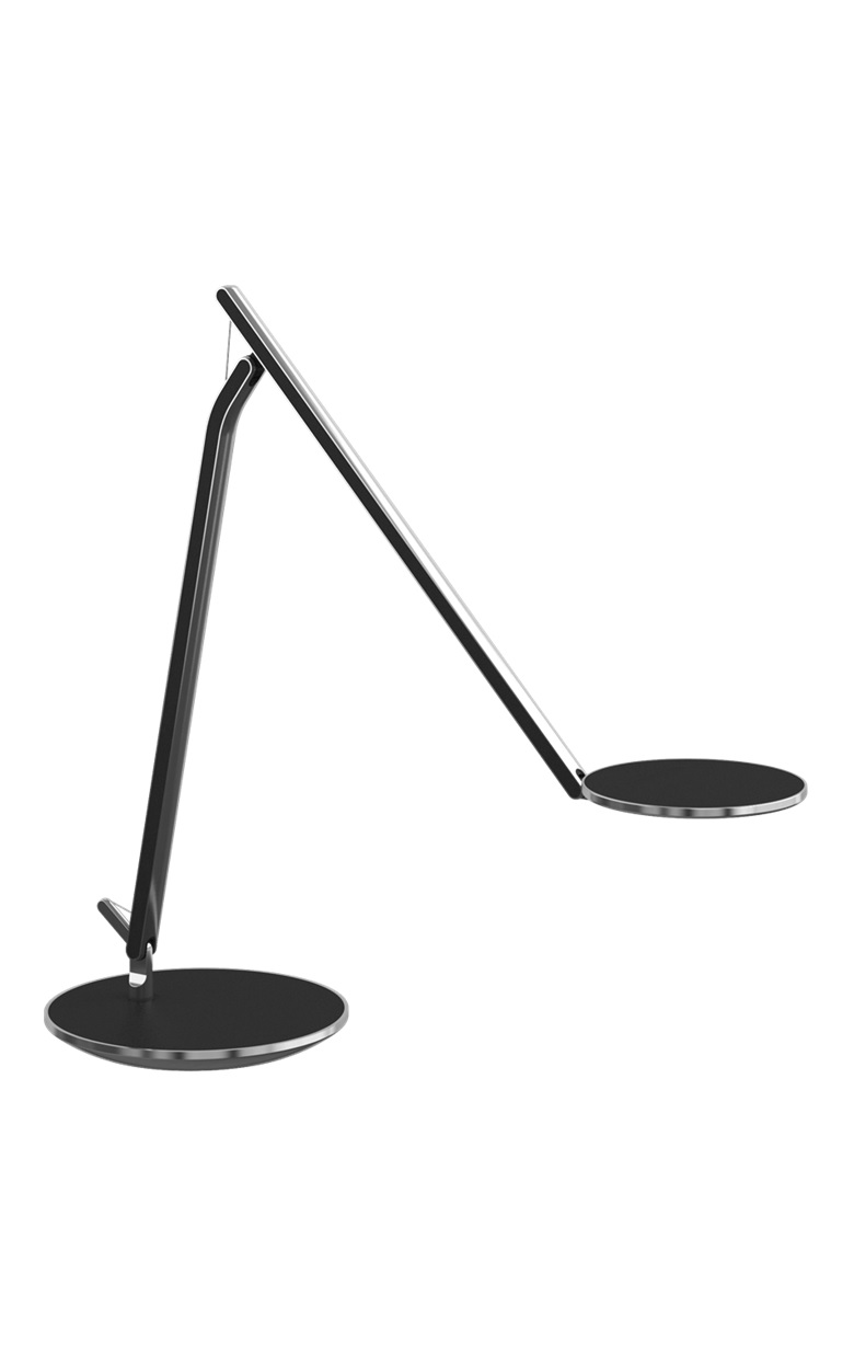 Humanscale Infinity Task Light with Desktop Base and Universal Plug in Black