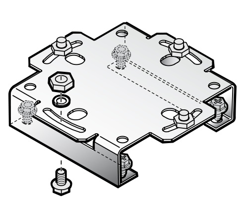 EXTREME ADAPTOR BRACKET FOR OUTDOOR AP460XXXC