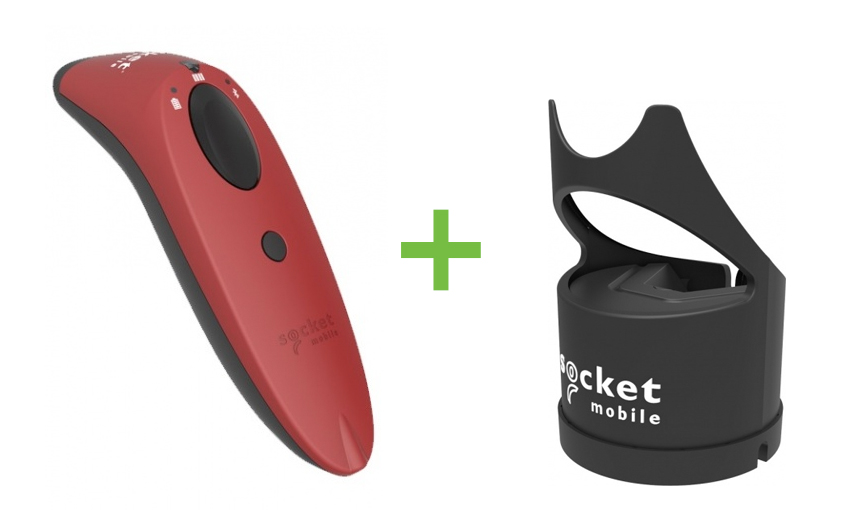 SOCKET SCANNER S740 BT 2D RED + CHARGING DOCK