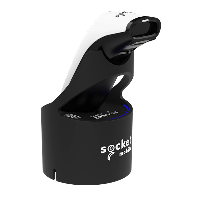 SocketScan® S721 General Purpose Bluetooth LE Barcode Reader, White & Black USB-C Dock