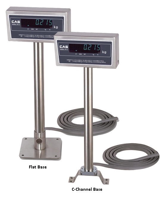 CAS POLE DISPL S/STEEL W/FLAT BASE FOR PD-II 15KG