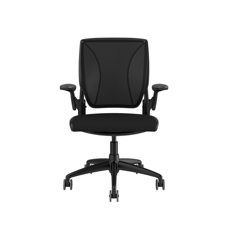 HUMANSCALE CHAIR WORLD ADJARMS CAT OXY BLK