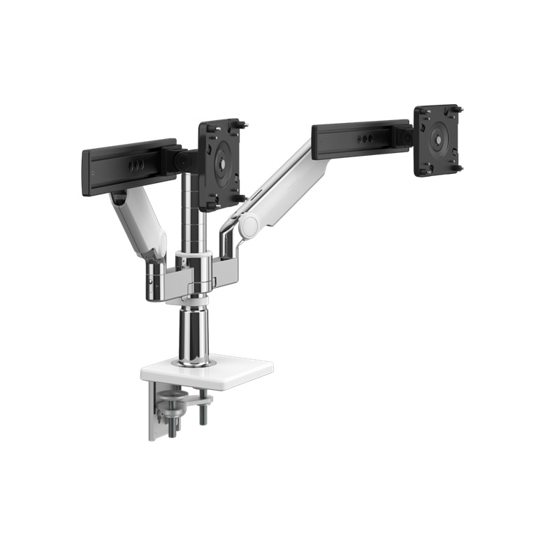 HUMANSCALE MFLEX DUAL M2.1 DYN SLD CLAMP 12 WHI