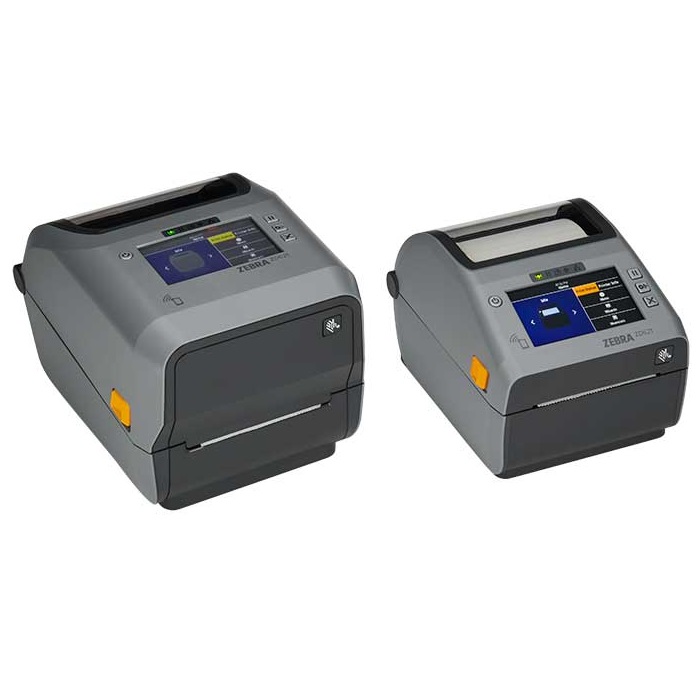 Zebra Printer ZD621, Direct Thermal, Desktop, Colour Touch LCD, 203DPI, BTLE5, USB, USB Host, Ethernet, Multi, Swiss Font, EZPL