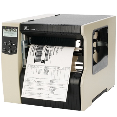 Zebra 220XI4 Industrial Label Printer 203 DPI Thermal Transfer, Rewind with Peel